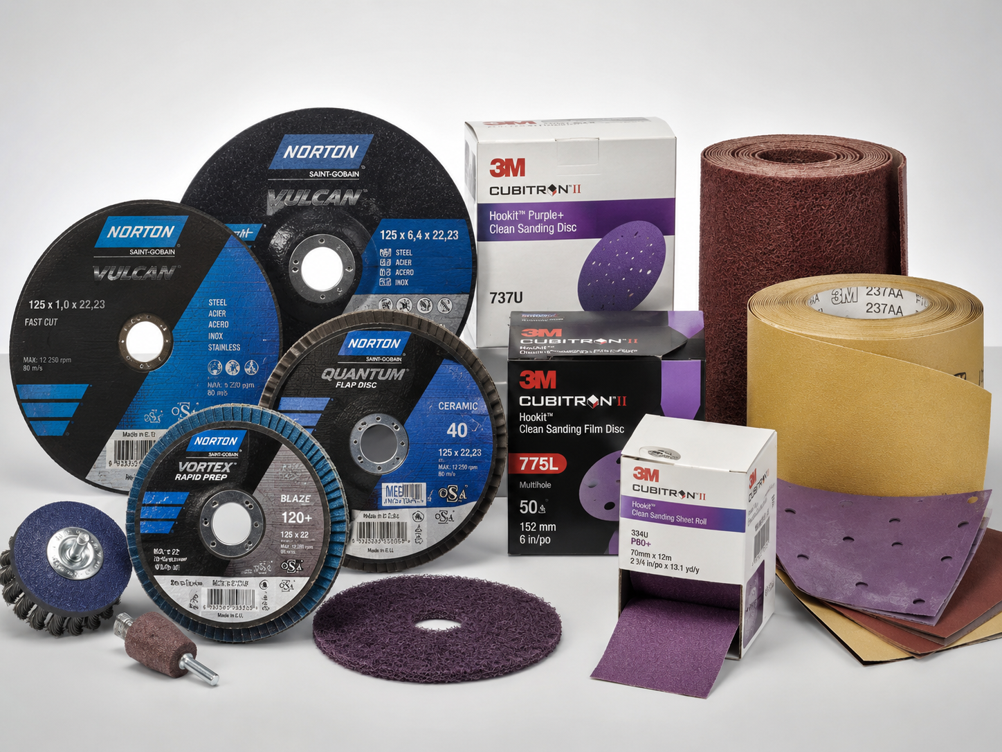 Abrasifs Norton Saint-Gobain — disques de coupe et de meulage métal, inox et aluminium