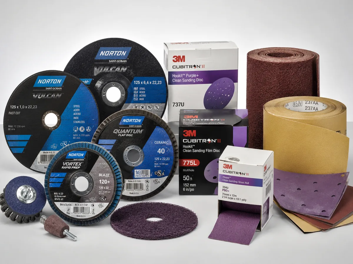 Abrasifs Norton Saint-Gobain — disques de coupe et de meulage métal, inox et aluminium