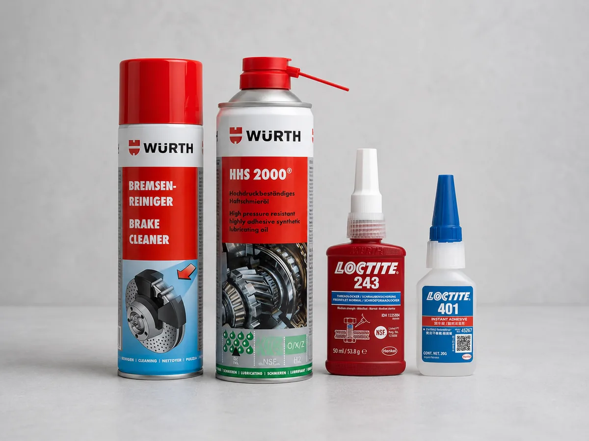 Chimie industrielle — colles, frein-filets et dégraissants techniques Loctite Würth