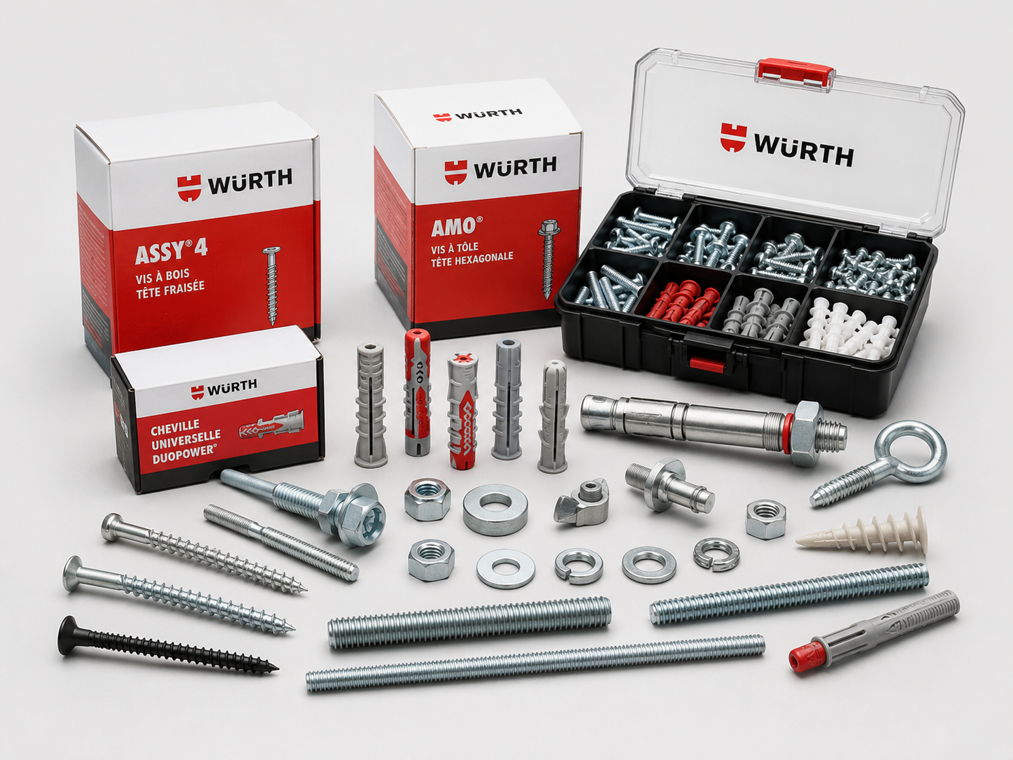 Fixation et visserie Würth — boulons, vis et écrous pour applications industrielles